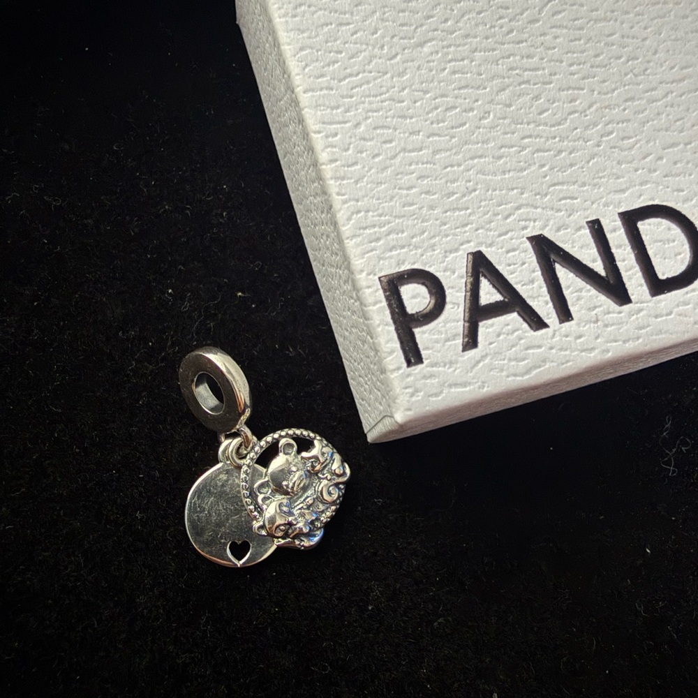 Pandora Silver Heart Charm Life Is Better With Friends❤️‍🔥
